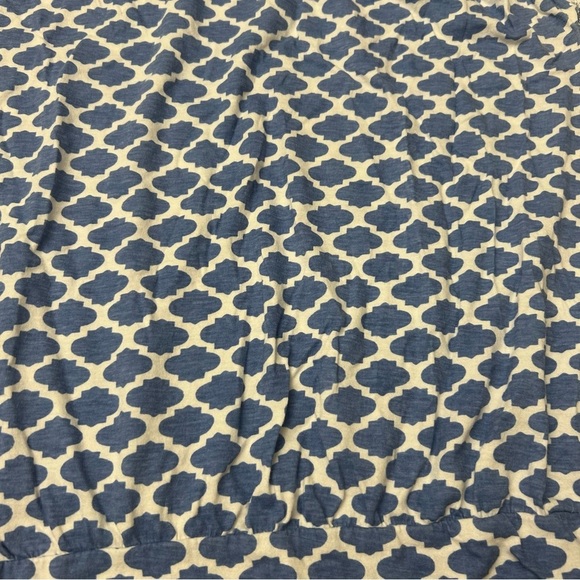 LOFT Tile Print Top in Blue - Picture 5 of 6